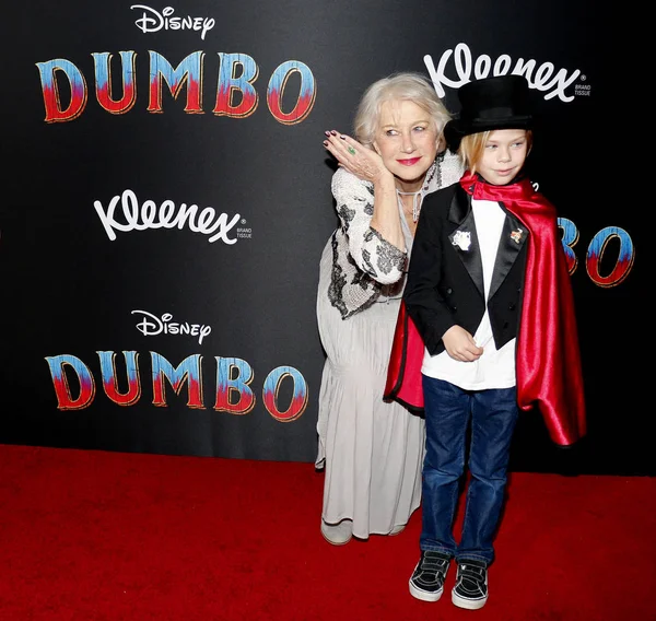 Helen Mirren Dan Waylon Hackford Penayangan Perdana Dumbo Capitan Theatre — Stok Foto