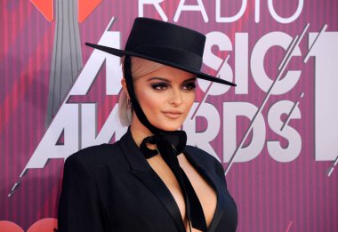 singer Bebe Rexha at the 2019 iHeartRadio Music Awards held at the Microsoft Theater in Los Angeles, USA on March 14, 2019.