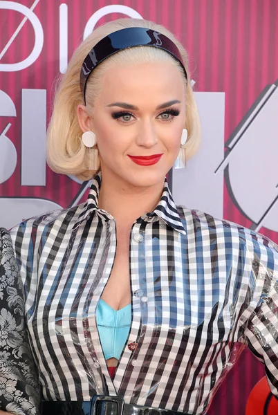 Laulaja Katy Perry Vuoden 2019 Iheartradio Music Awardsissa Joka Pidettiin — kuvapankkivalokuva