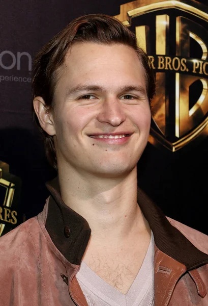 Ator Ansel Elgort 2019 Cinemacon Warner Bros Pictures Big Picture — Fotografia de Stock