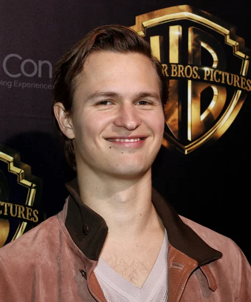 俳優アンセル Elgort 2019 Cinemacon ワーナー ブラザーズの写真 ビッグ ピクチャー のプレゼンテーションで 2019 — ストック写真