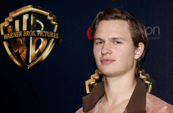 Ator Ansel Elgort 2019 Cinemacon Warner Bros Pictures Big Picture — Fotografia de Stock