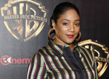 aktris Tiffany Haddish de 2019 Cinemacon-Warner Bros. resimler ' büyük resim ' sunum Caesars Palace Las Vegas 'ta düzenlenen, Nisan 'da ABD 2, 2019.