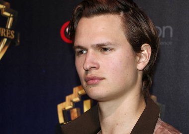 actor Ansel Elgort at the 2019 CinemaCon - Warner Bros. Pictures 'The Big Picture' Presentation held at the Caesars Palace in Las Vegas, USA on April 2, 2019. clipart