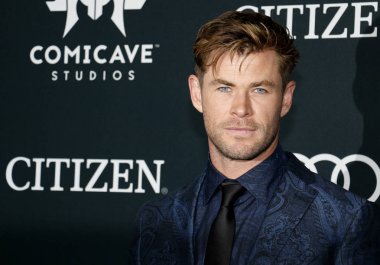aktör Chris Hemsworth 22 Nisan 2019 tarihinde Los Angeles, ABD'deki La Convention Center'da düzenlenen 'Avengers: Endgame'in Dünya prömiyerinde.