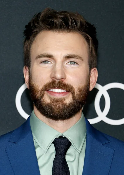 Ator Chris Evans Estreia Mundial Avengers Endgame Realizada Convention Center — Fotografia de Stock