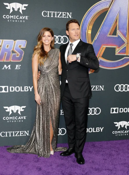 Katherine Schwarzenegger Und Chris Pratt Bei Der Weltpremiere Von Avengers — Stockfoto