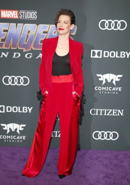 aktris Evangeline Lilly 22 Nisan 2019'da Abd'nin Los Angeles kentindeki La Convention Center'da düzenlenen 'Avengers: Endgame'in Dünya prömiyerinde.