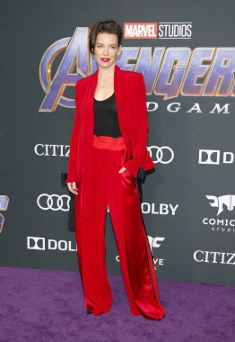 aktris Evangeline Lilly 22 Nisan 2019'da Abd'nin Los Angeles kentindeki La Convention Center'da düzenlenen 'Avengers: Endgame'in Dünya prömiyerinde.