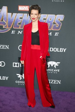 aktris Evangeline Lilly 22 Nisan 2019'da Abd'nin Los Angeles kentindeki La Convention Center'da düzenlenen 'Avengers: Endgame'in Dünya prömiyerinde.