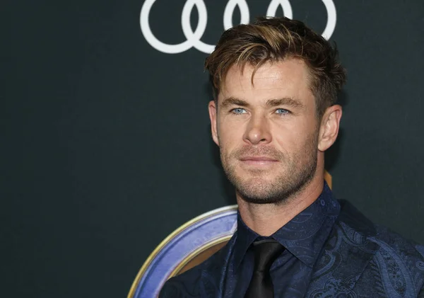 Ator Chris Hemsworth Estréia Mundial Avengers Endgame Realizada Centro Convenções — Fotografia de Stock