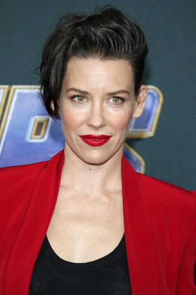 Actress Evangeline Lilly World Premiere Avengers Endgame Held Convention Center — Stock Photo, Image