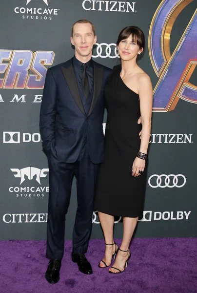 Sophie Hunter Und Benedict Cumberbatch Bei Der Weltpremiere Von Avengers — Stockfoto