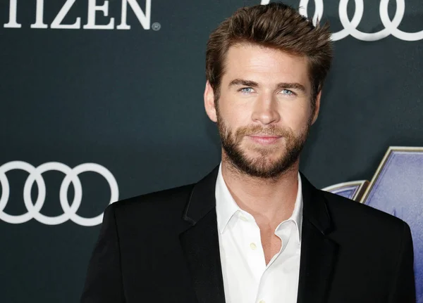 Attore Liam Hemsworth Alla Prima Mondiale Avengers Endgame Tenutasi Presso — Foto Stock