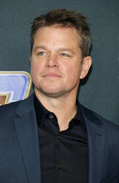 Actor Matt Damon World Premiere Avengers Endgame Held Convention Center — Stock Photo, Image