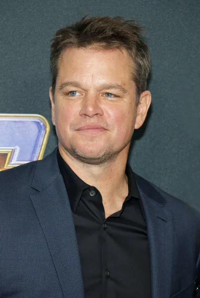 Actor Matt Damon World Premiere Avengers Endgame Held Convention Center — Stock Photo, Image