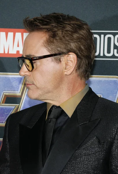 Aktor Robert Downey Premier Dunia Avengers Endgame Diadakan Convention Center — Stok Foto