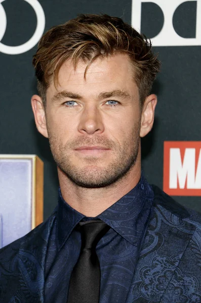 Herec Chris Hemsworth Světové Premiéře Mstitelů Endgame Pořádaných Convention Center — Stock fotografie