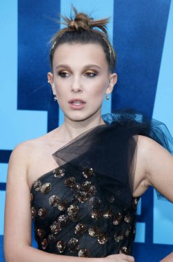 aktris Millie Bobby Brown Hollywood'da Tcl Çin Tiyatrosu'nda düzenlenen 'Godzilla: King of The Monsters' Los Angeles galasında, Abd Mayıs'ta 18, 2019.