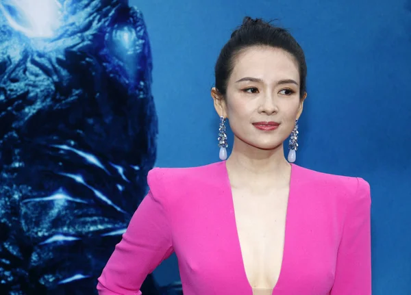 Actriz Zhang Ziyi Estreno Los Ángeles Godzilla King Monsters Celebrado — Foto de Stock