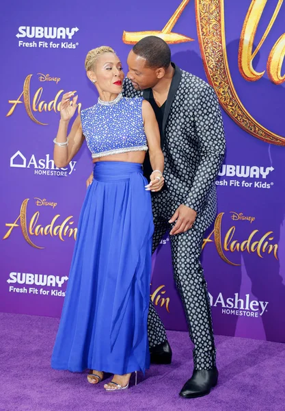 Smith Jada Pinkett Smith Estreno Los Ángeles Aladdin Celebrado Teatro — Foto de Stock