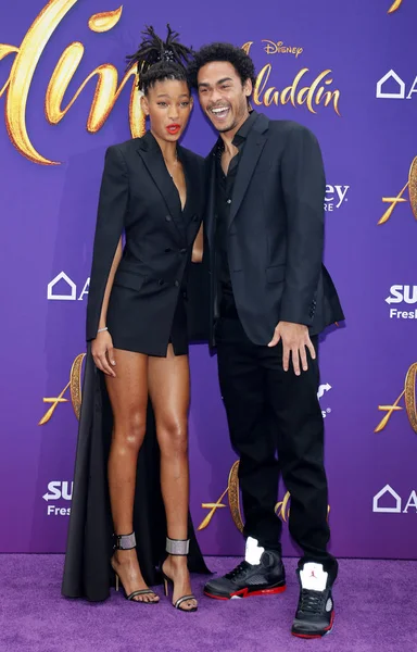 Trey Smith Willow Smith Los Angeles Premiera Aladdin Odbyła Się — Zdjęcie stockowe