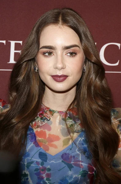 Actress Lily Collins Les Miserables Photo Call Held Linwood Dunn — Stock Photo, Image