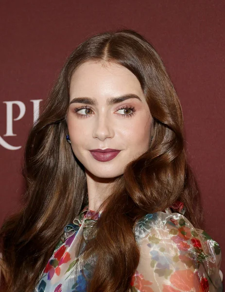 Actress Lily Collins Les Miserables Photo Call Held Linwood Dunn — Stock Photo, Image