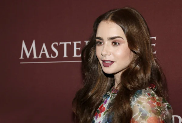 Actress Lily Collins Les Miserables Photo Call Held Linwood Dunn — Stock Photo, Image