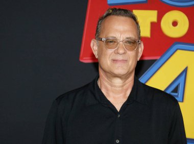 aktör Tom Hanks 11 Haziran 2019'da Hollywood, ABD'deki El Capitan Tiyatrosu'nda düzenlenen 'Oyuncak Hikayesi 4'ün Dünya prömiyerinde.