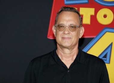 aktör Tom Hanks 11 Haziran 2019'da Hollywood, ABD'deki El Capitan Tiyatrosu'nda düzenlenen 'Oyuncak Hikayesi 4'ün Dünya prömiyerinde.
