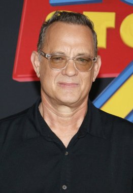 aktör Tom Hanks 11 Haziran 2019'da Hollywood, ABD'deki El Capitan Tiyatrosu'nda düzenlenen 'Oyuncak Hikayesi 4'ün Dünya prömiyerinde.