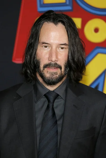 Actor Keanu Reeves Estreno Mundial Toy Story Celebrado Teatro Capitan — Foto de Stock