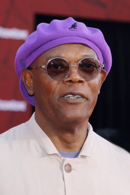 aktör Samuel L. Jackson 26 Haziran 2019 tarihinde Hollywood,Abd'deki Tcl Çin Tiyatrosu'nda düzenlenen 'Spider-Man Far From Home'un Dünya prömiyerinde.