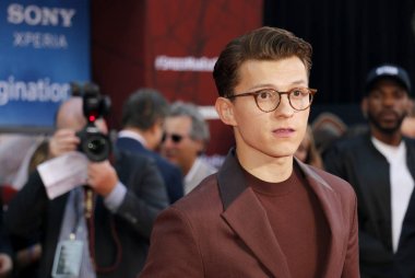 aktör Tom Holland 26 Haziran 2019 tarihinde Hollywood'daki Tcl Çin Tiyatrosu'nda düzenlenen 'Spider-Man Far From Home' dünya prömiyerinde.
