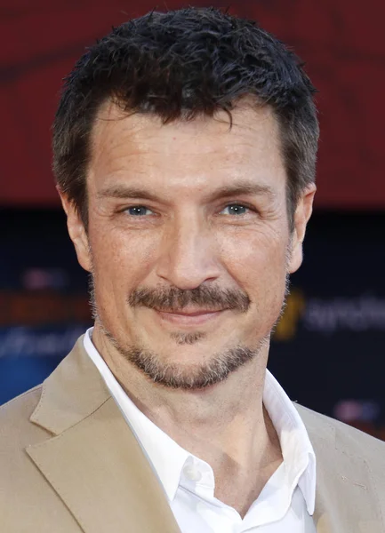 Skådespelaren Nathan Fillion Världspremiären Spider Man Långt Hemifrån Hölls Tcl — Stockfoto