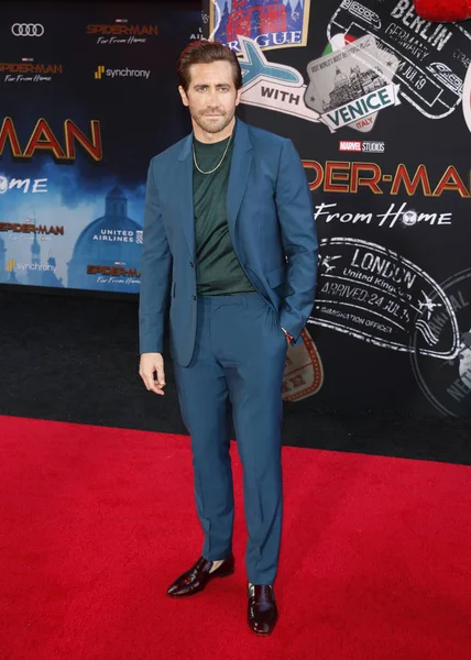 Acteur Jake Gyllenhaal Première Mondiale Spider Man Far Home Tenue — Photo