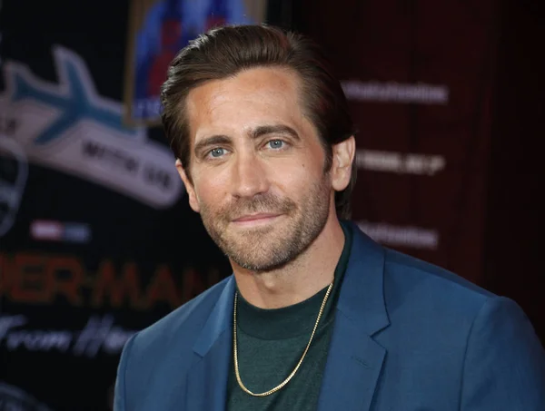 Actor Jake Gyllenhaal Estreno Mundial Spider Man Far Home Celebrado — Foto de Stock