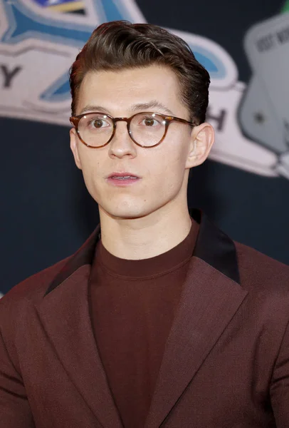 Schauspieler Tom Holland Bei Der Weltpremiere Von Spider Man Far — Stockfoto