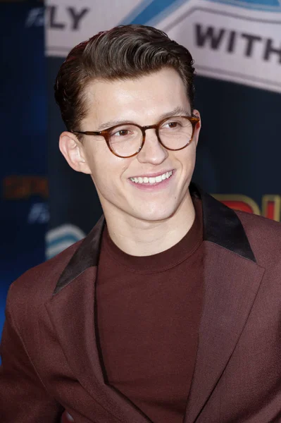 Actor Tom Holland World Premiere Spider Man Far Home Held — Stock Photo, Image