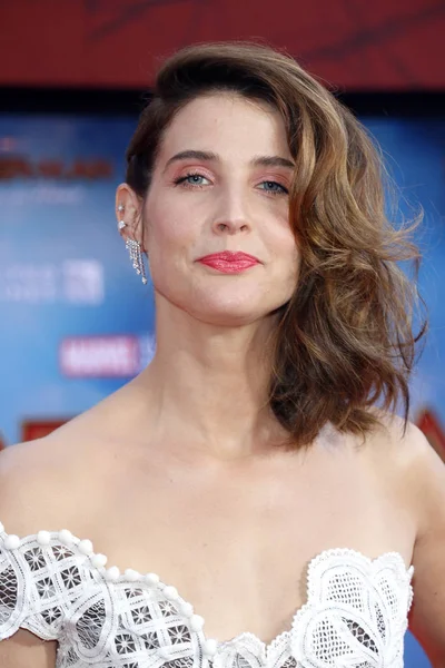 Herečka Cobie Smulders Světové Premiéry Spidermana Far Domova Držená Čínském — Stock fotografie