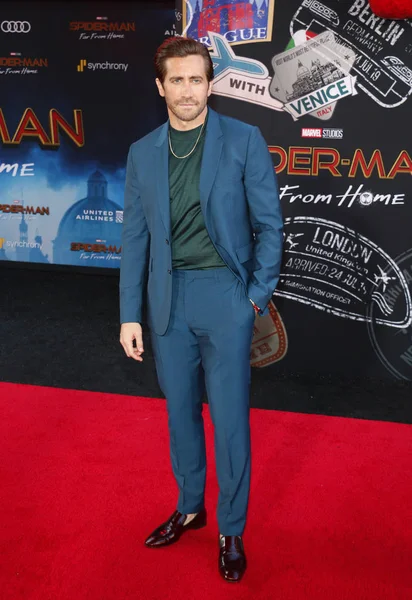 Actor Jake Gyllenhaal Estreno Mundial Spider Man Far Home Celebrado — Foto de Stock