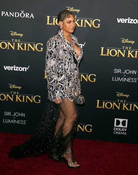 Penyanyi Beyonce Premier Dunia Lion King Diadakan Dolby Theatre Hollywood — Stok Foto