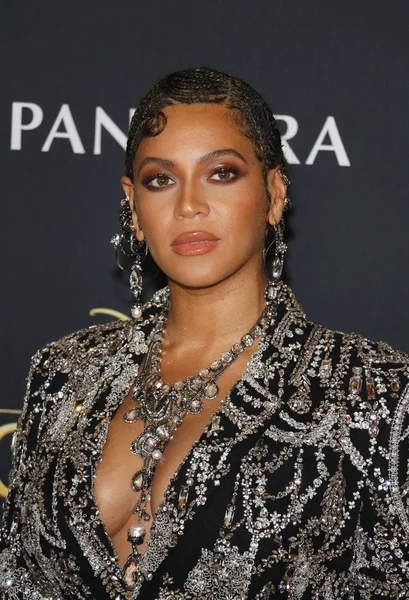 Penyanyi Beyonce Knowles Pemutaran Perdana Dunia Lion King Yang Diadakan — Stok Foto