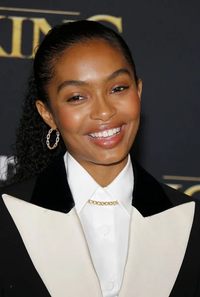 Skådespelerskan Yara Shahidi Världspremiären Lion King Hölls Dolby Theatre Hollywood — Stockfoto