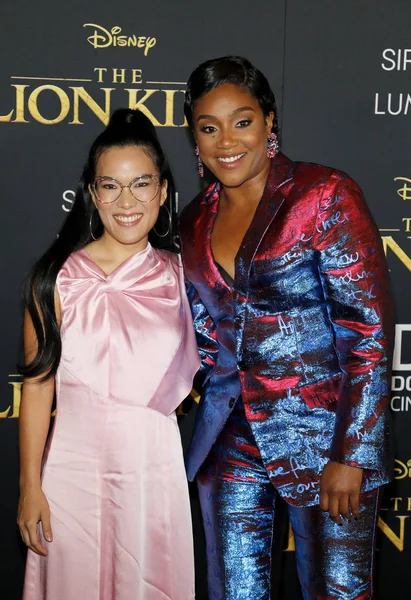 Ali Wong Tiffat Haddish Světové Premiéře Lví Král Držen Dolby — Stock fotografie