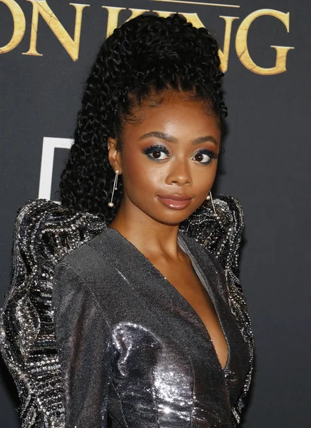 Színésznő Skai Jackson Világpremierje Lion King Tartott Dolby Theatre Ben — Stock Fotó