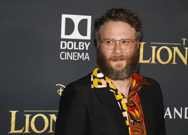 Skådespelaren Seth Rogen Vid Världspremiären Lion King Hölls Dolby Theatre — Stockfoto