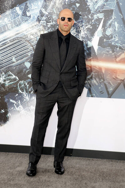actor Jason Statham at the World premiere of 'Fast & Furious Presents: Hobbs & Shaw' held at the Dolby Theatre in Hollywood, USA on July 13, 2019.