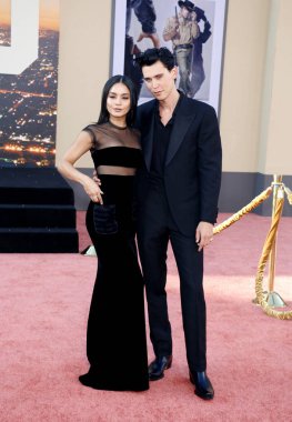 aktörler Vanessa Hudgens ve Austin Butler 22 Temmuz 2019 tarihinde Hollywood, ABD'deki Tcl Chinese Theatre Imax'ta düzenlenen 'Once Upon a Time In Hollywood'un Los Angeles galasında.